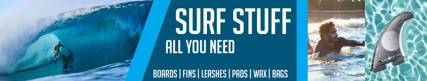 Surf Stuff - All you need - Boards | Fins | Leashes | Pads | Wax | Bags