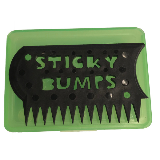 STICKY BUMPS Waxbox mit Kamm grün