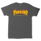 THRASHER T-Shirt Flame charcoal gray