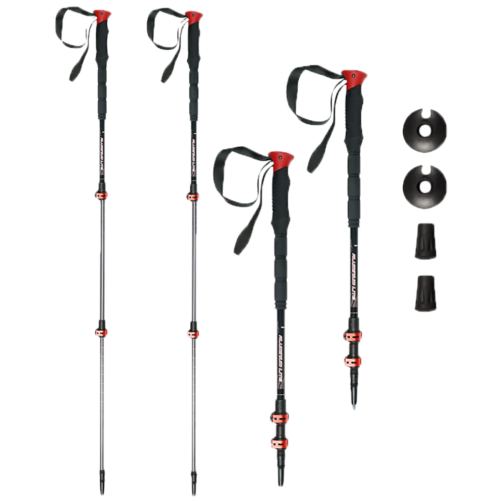 SKINSTAR Splitboard Stöcke T1 black/red