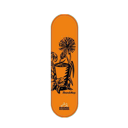 BOARDMAG Skateboard Deck Milkflower orange 7,875