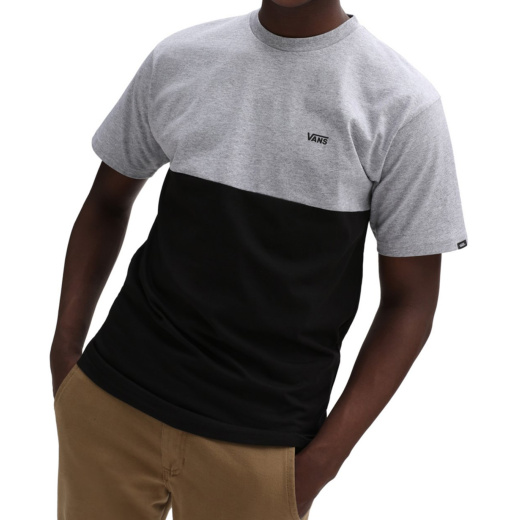 VANS T-Shirt Colorblock grey/black S