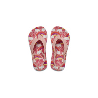 REEF Toddler Flip Flop Little Ahi rainbows and clouds