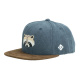 BAVARIAN CAPS Snapback Cap Waschbär dunkelgrau