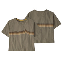 PATAGONIA Women T-Shirt Ridge Rise Stripe Organic Easy...