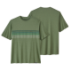 PATAGONIA Fkt. T-Shirt Cap Cool Daily Graphic line logo ridge stripe: sedge green X-Dye