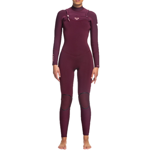 ROXY Women Wetsuit 4/3 Perf Fz Hlck red plum/red