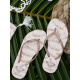 ROXY Women Flip Flop Bermuda Print white/tan