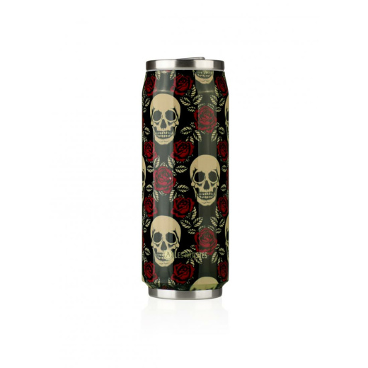 LES ARTISTES Flasche Pull CanIt 500ml Rose&Skull