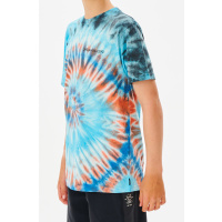 RIP CURL Kids T-Shirt Cosmic Tides Tie Dye Tee aqua