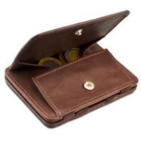 HUNTERSON Geldbeutel Magic Coin Wallet RFID brown