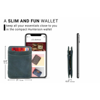 HUNTERSON Geldbeutel Magic Wallet RFID grey