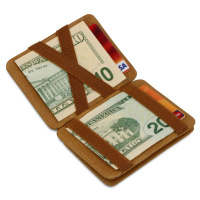 HUNTERSON Geldbeutel Magic Wallet RFID cognac