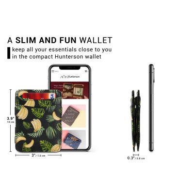 HUNTERSON Geldbeutel Magic Coin Wallet RFID banana