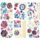 AVA LUX Temporary Tattoos Flower Gold Edition