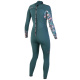 SOÖRUZ Women Neoprenanzug Divine Back-Zip 3/2 Oysterprene blue duck