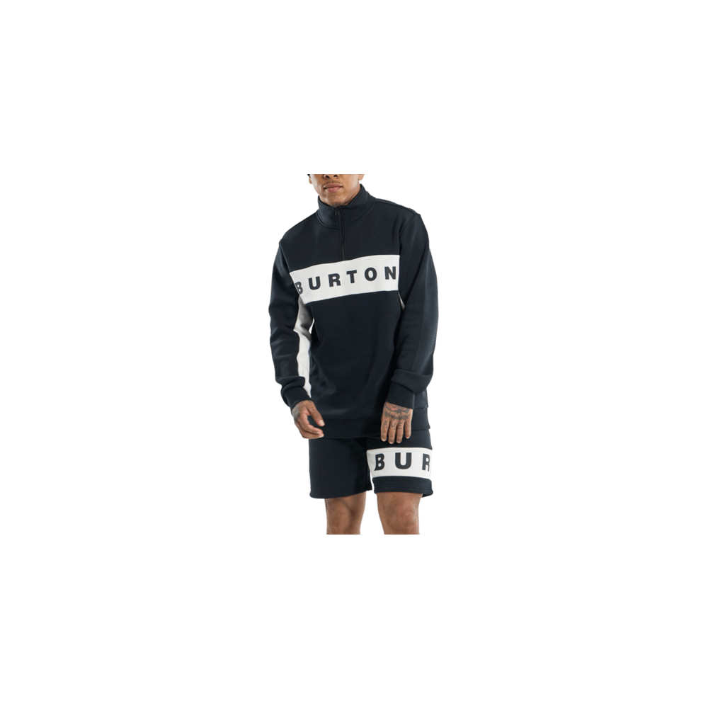 BURTON Pullover Lowball Quarter-Zip Fleece true black