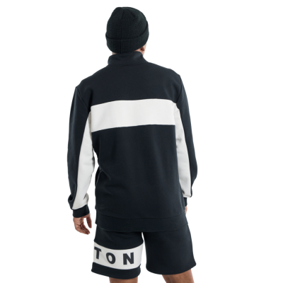 BURTON Pullover Lowball Quarter-Zip Fleece true black
