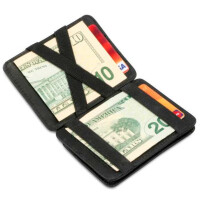 HUNTERSON Geldbeutel Magic Coin Wallet RFID Pull Tab black