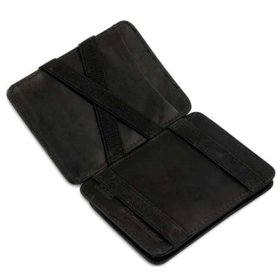 HUNTERSON Geldbeutel Magic Coin Wallet RFID Pull Tab black