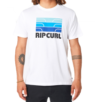 RIP CURL T-Shirt Surf Revival Waving  optical white