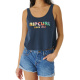 RIP CURL T-Shirt Icons Of Surf Pump Font  navy