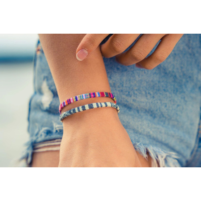 MADE BY NAMI Boho Surfer Armband Flat - Azteken