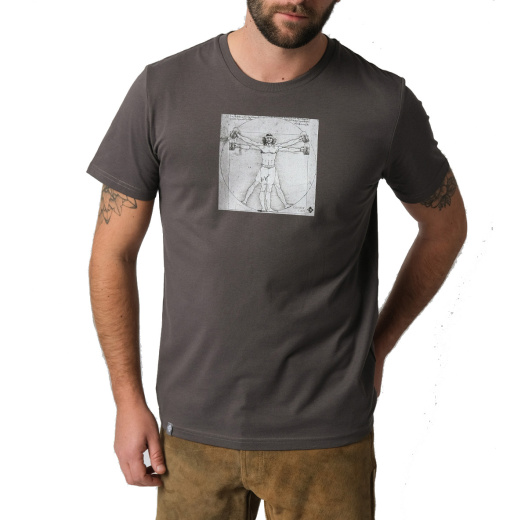 BAVARIAN CAPS T-Shirt Homo Bavaricus dunkelgrau