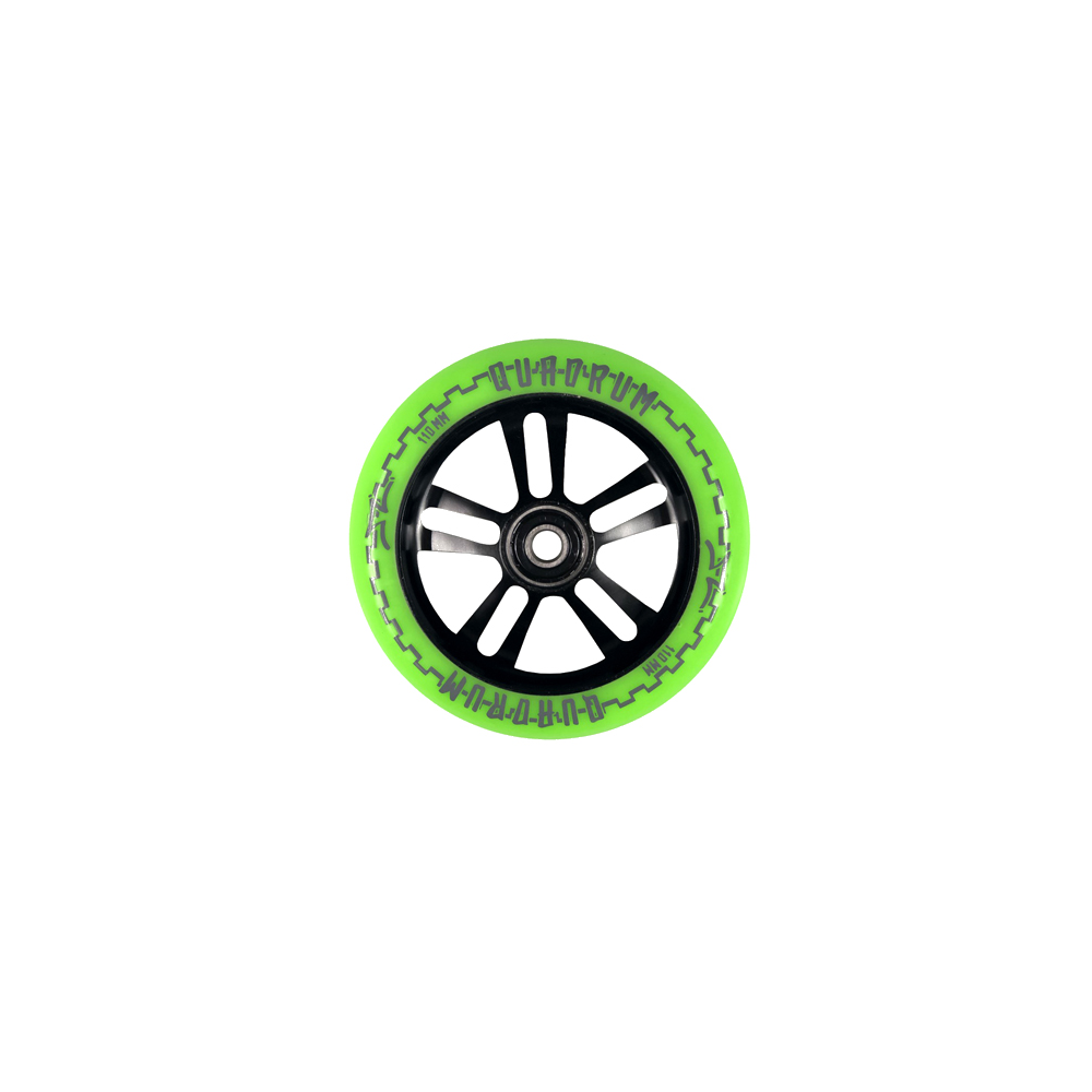 AO Quadrum V3 5-hole Wheel 110mm incl. Titen Abec 9  green  green