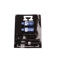 AOscooter Double Peg Kit incl. 3 bolts  blue