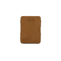 HUNTERSON Geldbeutel Magic Wallet RFID Pull-Tab cognac