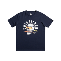 QUIKSILVER Kids T-Shirt Rockin Skull navy blazer