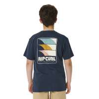 RIP CURL Kids T-Shirt Surf Revival Line Up dark navy