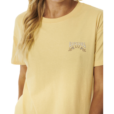 RIP CURL Women Shirt Riptide Relaxed  washed yellow