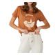 RIP CURL Women Shirt Re-Entry Crew Neck  light brown