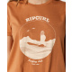 RIP CURL Women Shirt Re-Entry Crew Neck  light brown