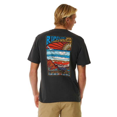 RIP CURL T-Shirt 2023 Ripcurl Finals Peak  washed black