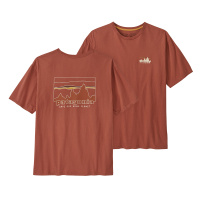 PATAGONIA T-Shirt 73 Skyline Organic  burl red