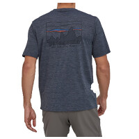 PATAGONIA T-Shirt Cap Cool Daily Graphic 73 skyline: smolder blue x-dye