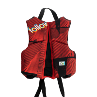 FOLLOW Kids Wakeboard Vest Pop Youth Iso sketch red