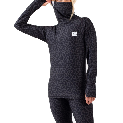 EIVY Women Funktions Longsleeve Icecold Top black leopard