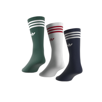 ADIDAS Socken 3er Pack Solid Crew nindig/white/cgreen