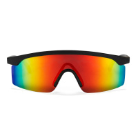 CHPO Sonnenbrille Lelle schwarz mit regenbogen chrome lense