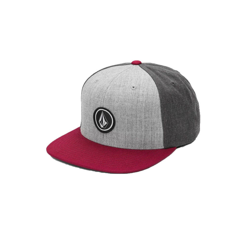 VOLCOM Snapback Cap Quarter Twill oxblood