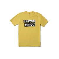 CAPTAIN FIN T-Shirt Dive Bars mineral yellow