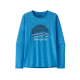 PATAGONIA Women Longsleeve Shirt Cap Cool Daily Graphic ridge rise moonlight: vessel blue x-dye