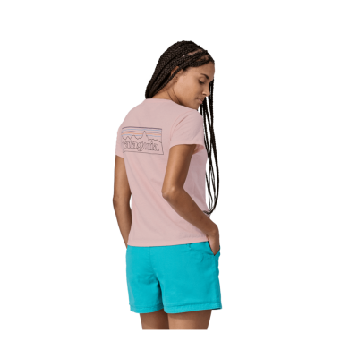 PATAGONIA Women Shirt P-6 Logo Responsibili-Tee p-6 outline: whisker pink