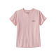 PATAGONIA Women Shirt P-6 Logo Responsibili-Tee p-6 outline: whisker pink