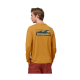PATAGONIA Longsleeve Shirt Lyrca Cap Cool Daily Graphic Shirt boardshort logo: pufferfish gold x-dye
