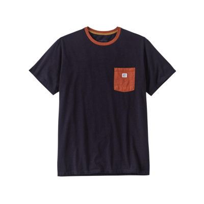 PATAGONIA T-Shirt Shop Sticker Pocket Responsibili piton...